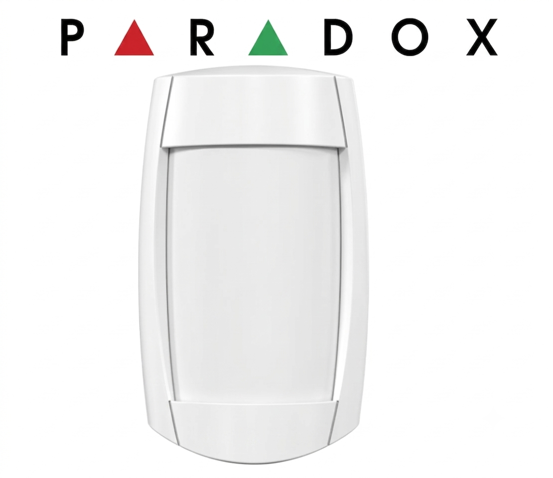 Paradox outdoor infrared beam sensor used in Titan alarm installations