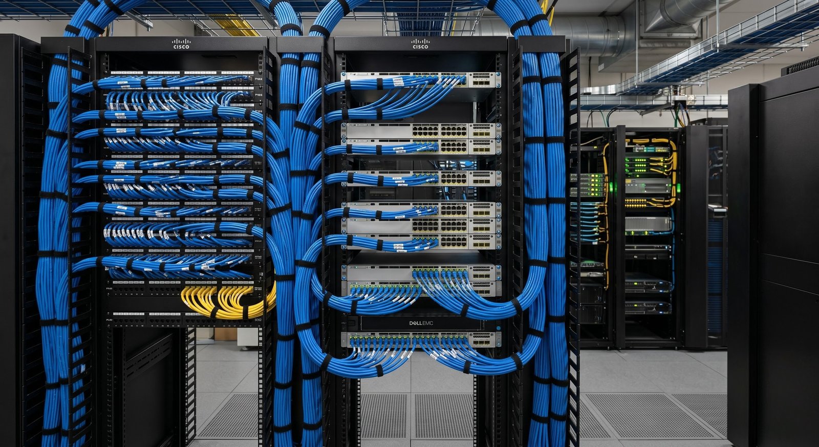 Professional server room cabling installation by TSG Security South Africa